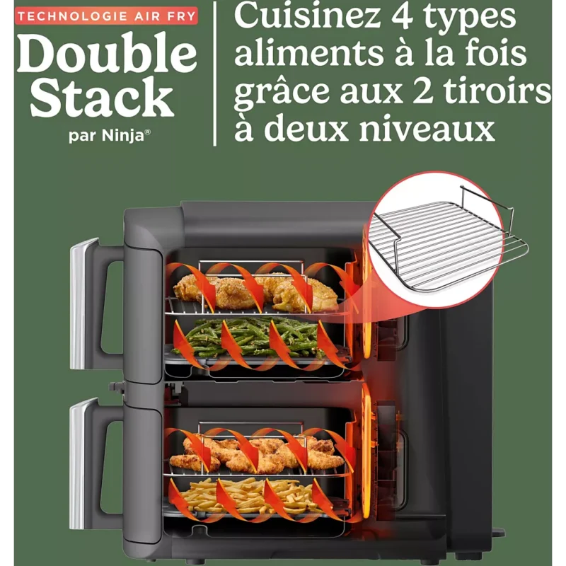 Friteuse sans huile NINJA Double Stack XL 9,5l SL451EU – Image 6