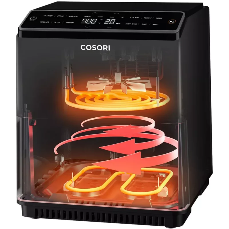 Friteuse sans huile COSORI Dual Blaze Noir + grille – Image 4