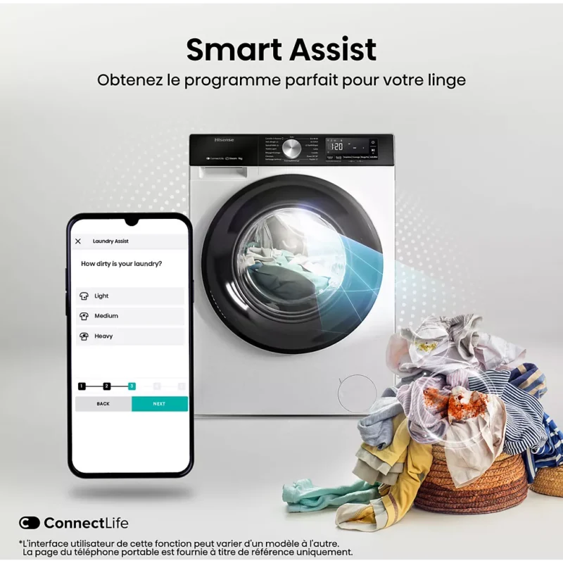 Lave linge séchant hublot HISENSE WD3S8043BB3 – Image 3