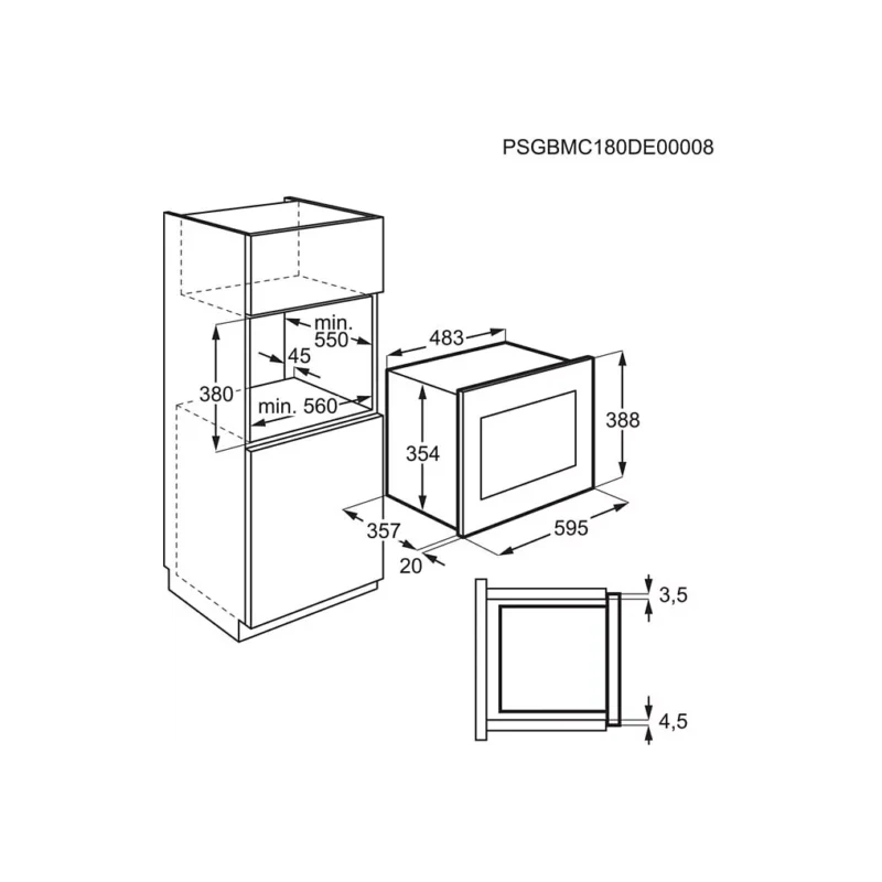 Micro ondes grill encastrable ELECTROLUX LMS4253TMX – Image 7