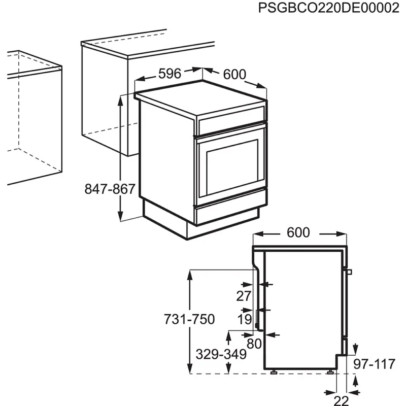 Cuisinière induction ELECTROLUX EKI64899BX Pyrolyse – Image 5