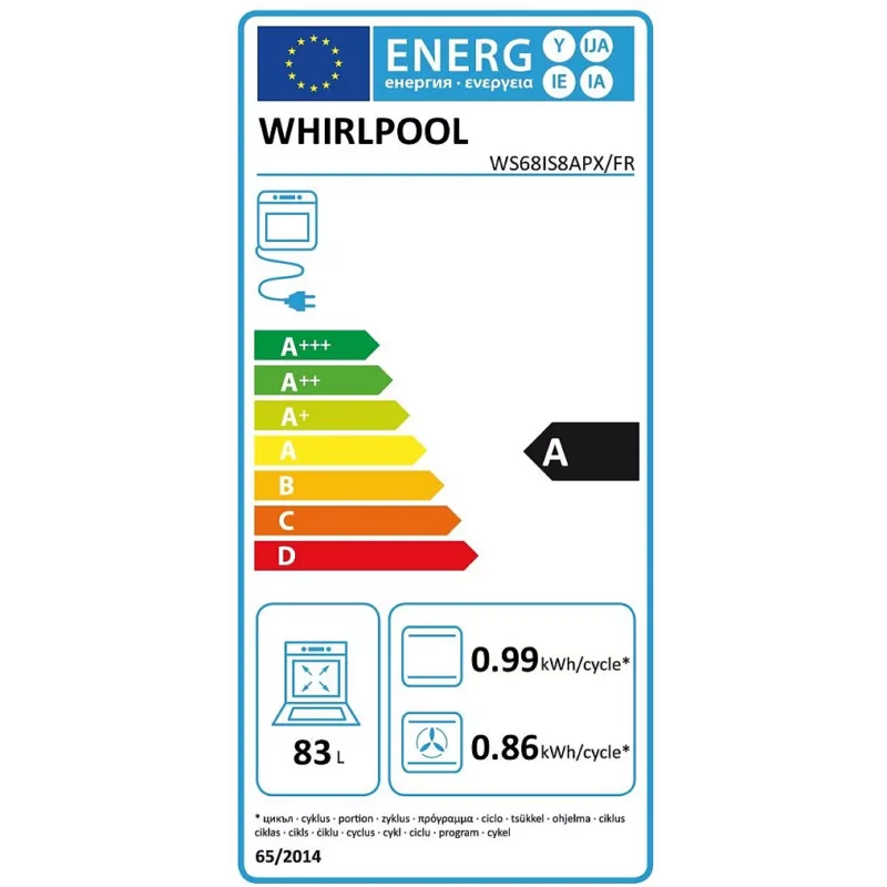 Cuisinière induction WHIRLPOOL pyrolyse WS68IS8APX/FR 6ème Sens – Image 5