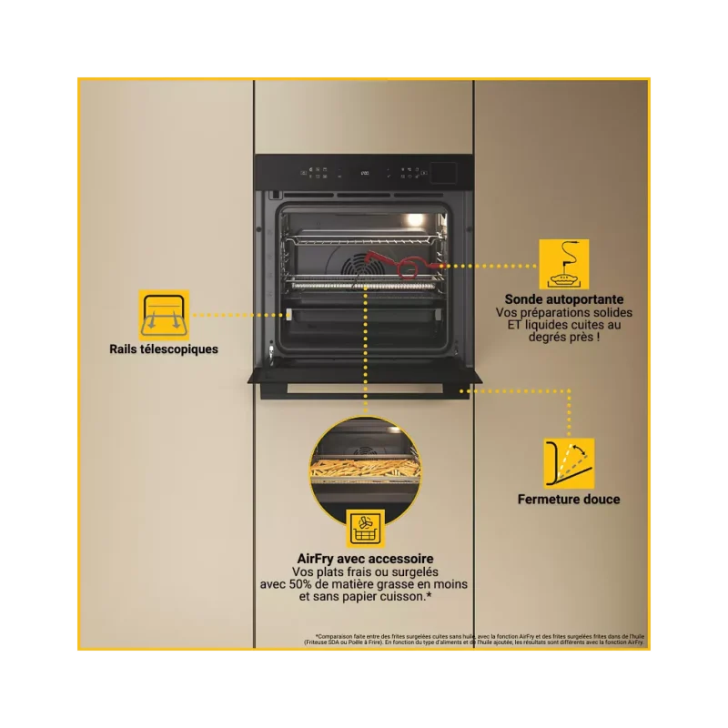 Four encastrable fonction vapeur WHIRLPOOL WOI7A8FPT1SBAF – Image 16
