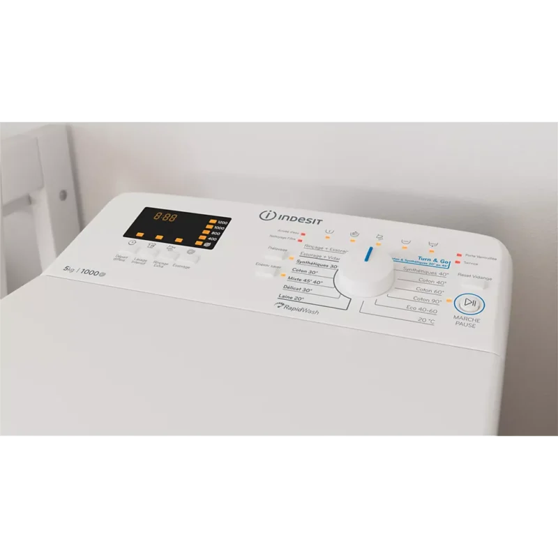 Lave linge top INDESIT BTWCS50400FR – Image 7