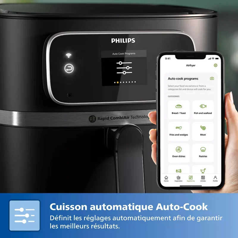 Airfryer PHILIPS Series 7000 XXL 8,3L HD9880/90 avec sonde – Image 15