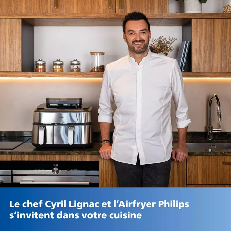 Airfryer PHILIPS Série 5000 Double bac 9,0L NA555/00 – Image 11