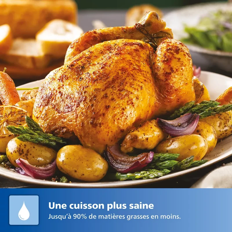 Airfryer PHILIPS Série 5000 Double bac 9,0L NA555/00 – Image 2