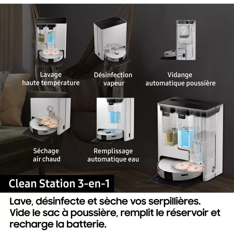 Aspirateur robot SAMSUNG Jet Bot Combo AI VR7MD97A14G – Image 13