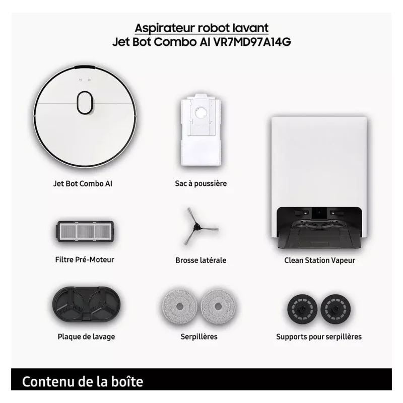 Aspirateur robot SAMSUNG Jet Bot Combo AI VR7MD97A14G – Image 6