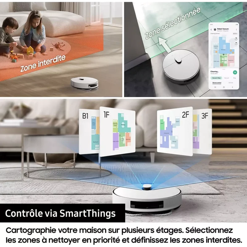 Aspirateur robot SAMSUNG Jet Bot Combo AI VR7MD97A14G – Image 5