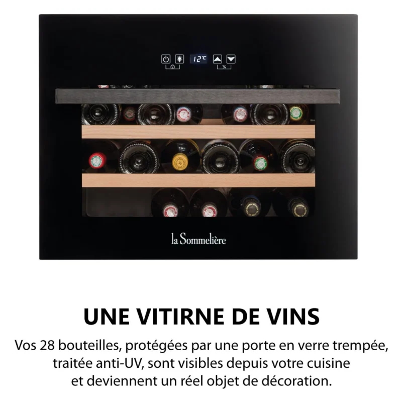 Cave à vin encastrable LA SOMMELIERE LSBI28B – Image 10