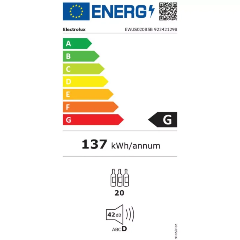 Cave à vin encastrable ELECTROLUX EWUS020B5B – Image 7