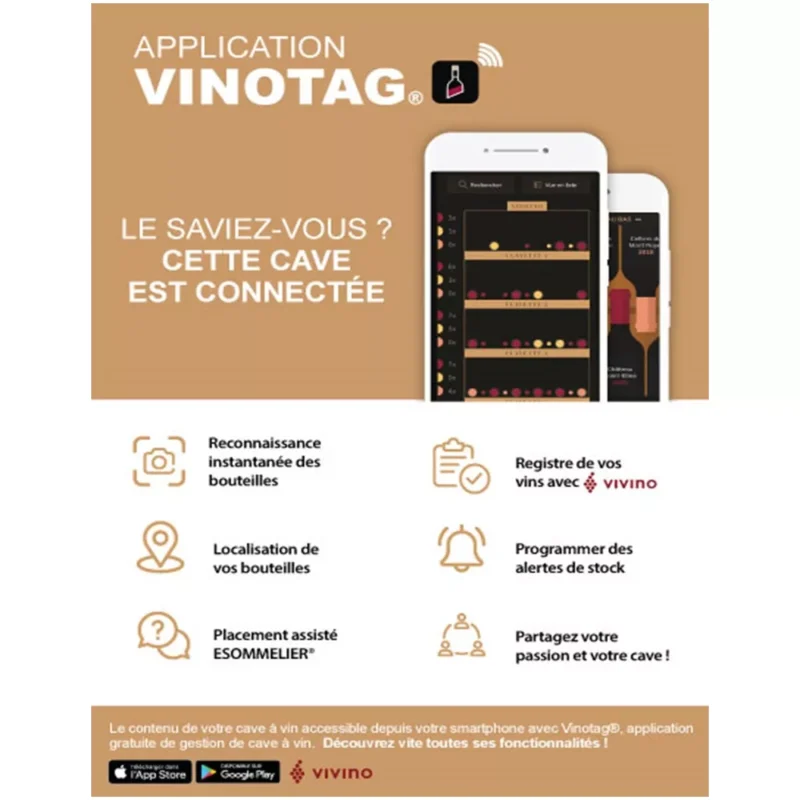 Cave à vin encastrable AVINTAGE AVI110DZB1 – Image 5