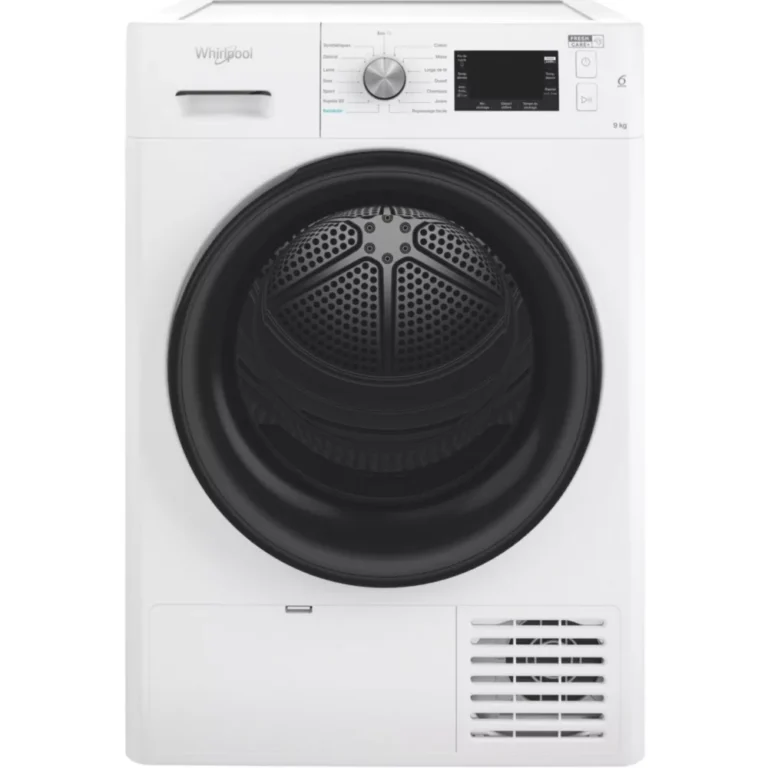 Les points clés L x H x P : 59.5 x 84.9 x 64.9 cm Pompe à chaleur – Label énergie A++ Capacité XL (9kg) – Tambour 120L Tambour inox – silencieux (64 db) Le + : votre linge reste frais jusqu’à 6 heures après la fin du cycle grâce à la technologie FreshCare+