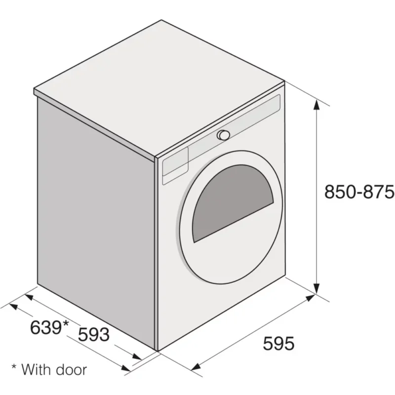 Sèche linge pompe à chaleur ASKO T608HX.W – Image 7