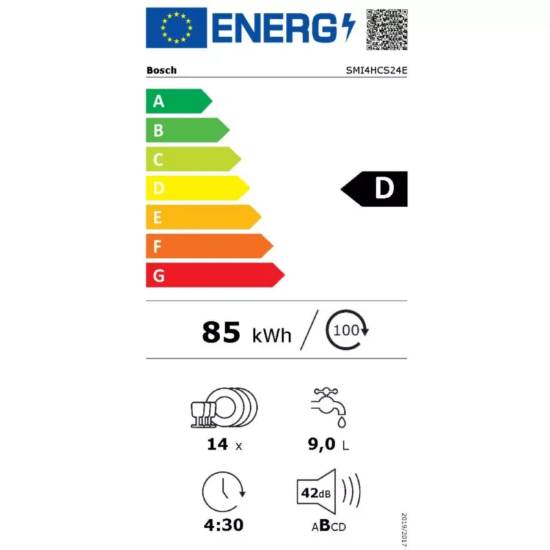 Lave vaisselle encastrable BOSCH SMI4HCS24E Serenity Série 4 Silence Plus – Image 11