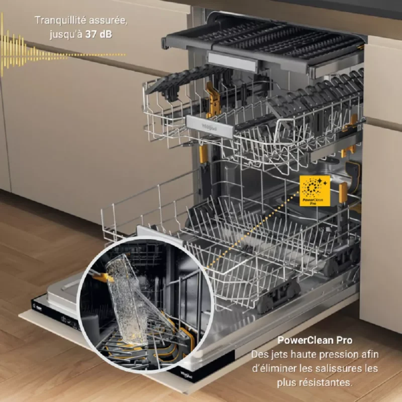 Lave vaisselle encastrable WHIRLPOOL W7IHT40TS MaxiSpace – Image 3