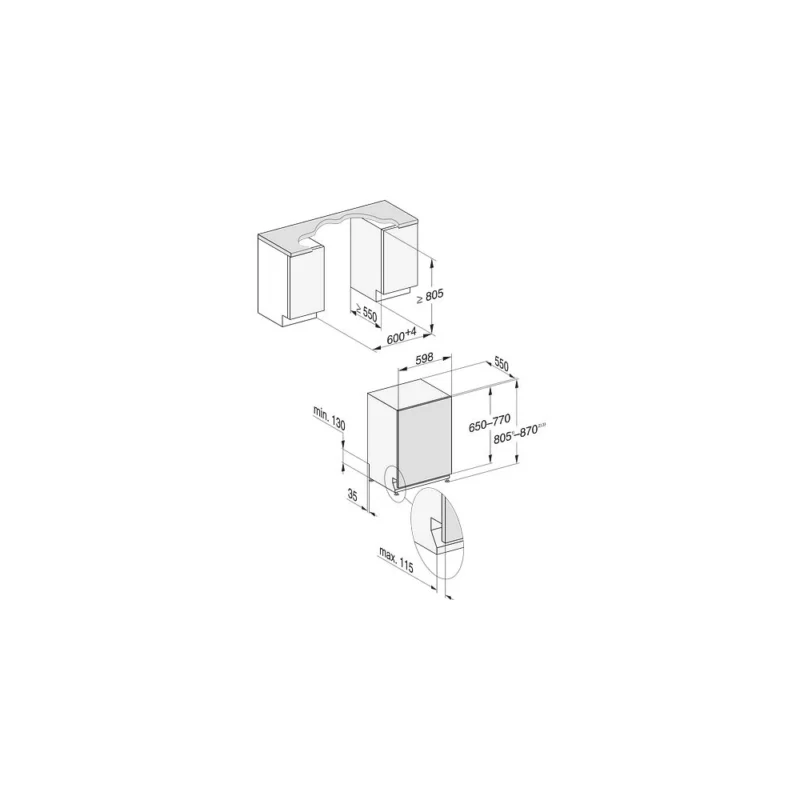 Lave vaisselle encastrable MIELE G 5150 SCVi – Image 4
