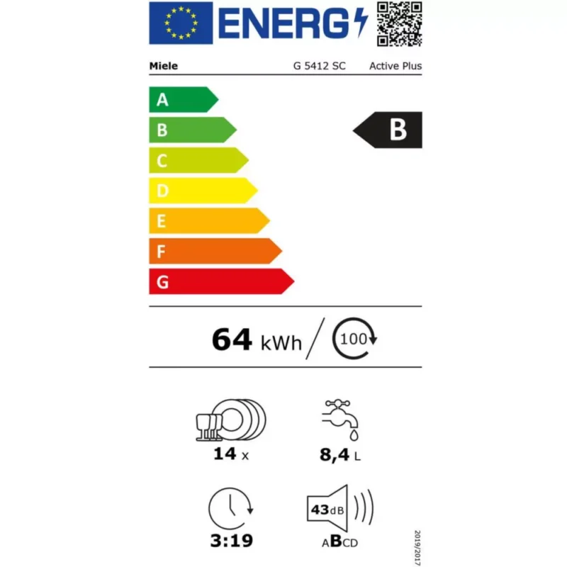 Lave vaisselle 60 cm MIELE G 5412 SC Blanc – Image 14