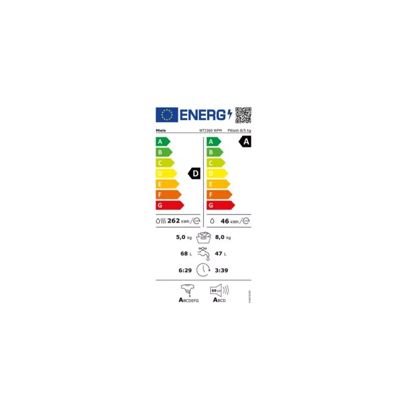 Lave linge séchant hublot MIELE WTI 360 WPM – Image 7
