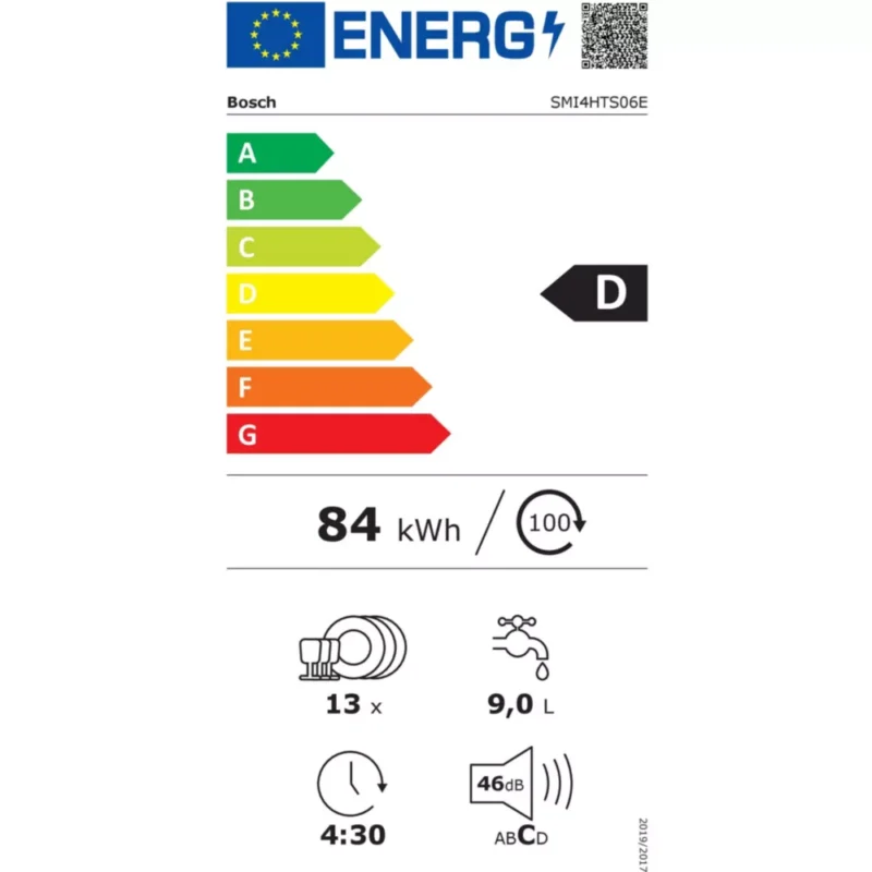 Lave vaisselle encastrable BOSCH SMI4HTS06E – Image 3