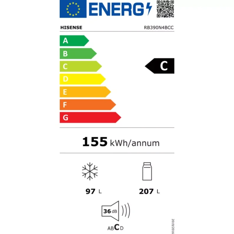 Réfrigérateur combiné HISENSE RB390N4BCC – Image 7