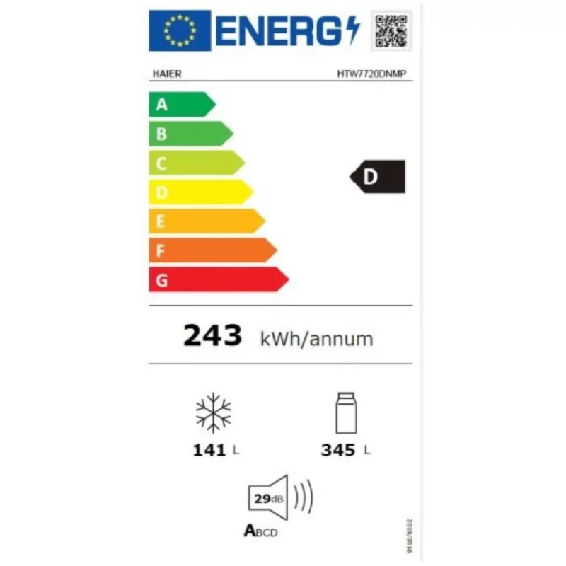 Réfrigérateur combiné HAIER HTW7720DNMP – Image 4