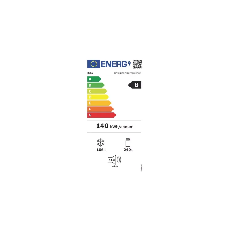 Réfrigérateur combiné BEKO B7RCNE407HG – Image 4