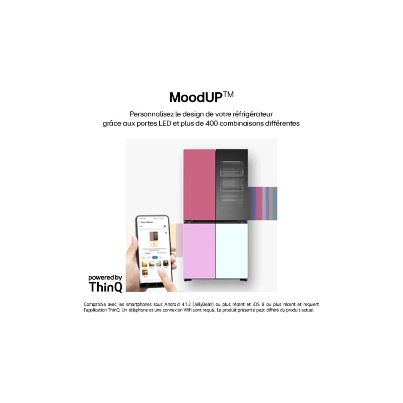 Réfrigérateur multi portes LG GMV960NNME MoodUP – Image 4