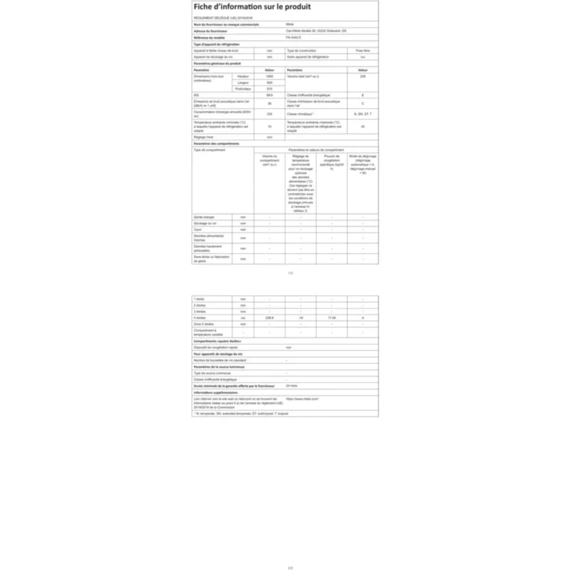 Congélateur armoire MIELE FN 4342 E ws – Image 7