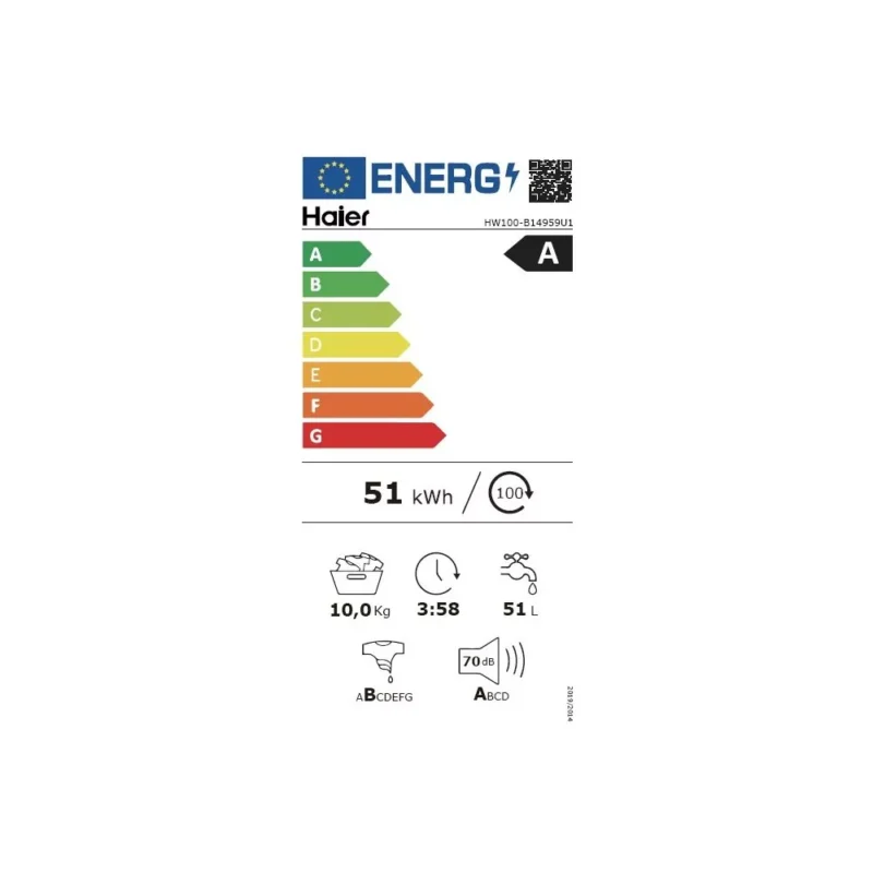 Lave linge hublot HAIER HW100-B14959U1FR – Image 10
