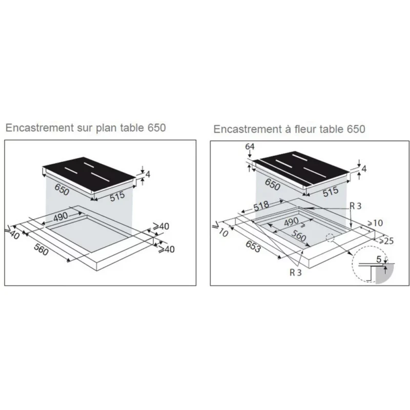 Table induction DE DIETRICH DPI4450G Motion Control – Image 2