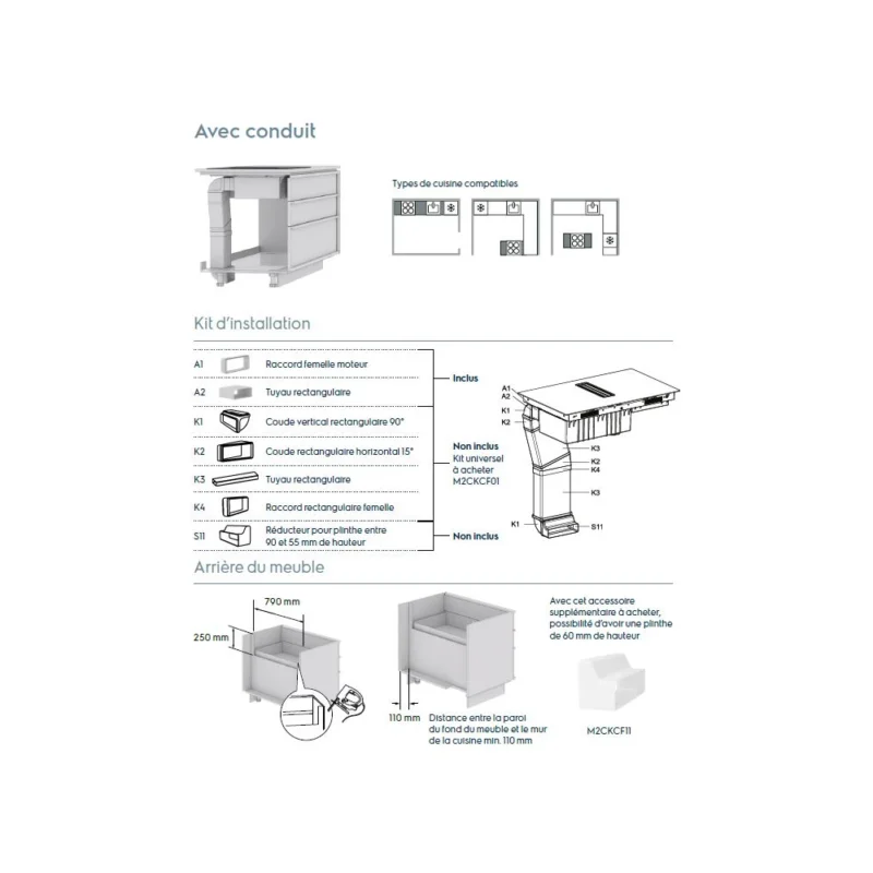 Table induction aspirante ELECTROLUX KCC84450 breeze – Image 5