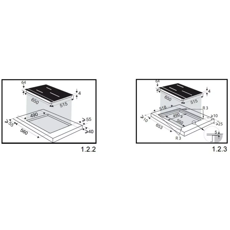 Table induction DE DIETRICH DPI7535B – Image 4