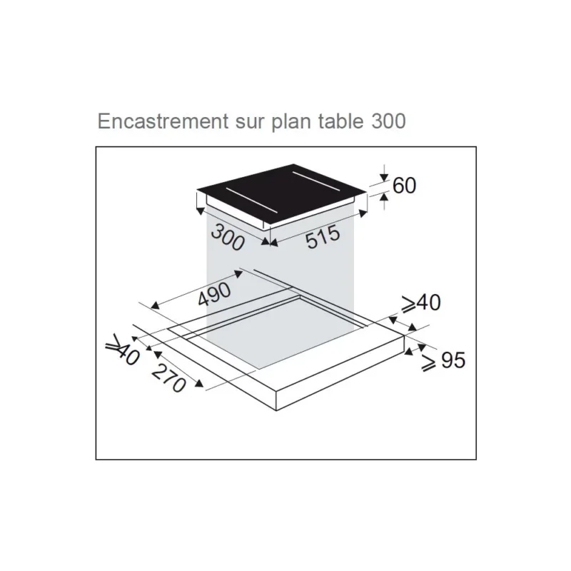 Domino induction DE DIETRICH DPI4220H Heritage – Image 3
