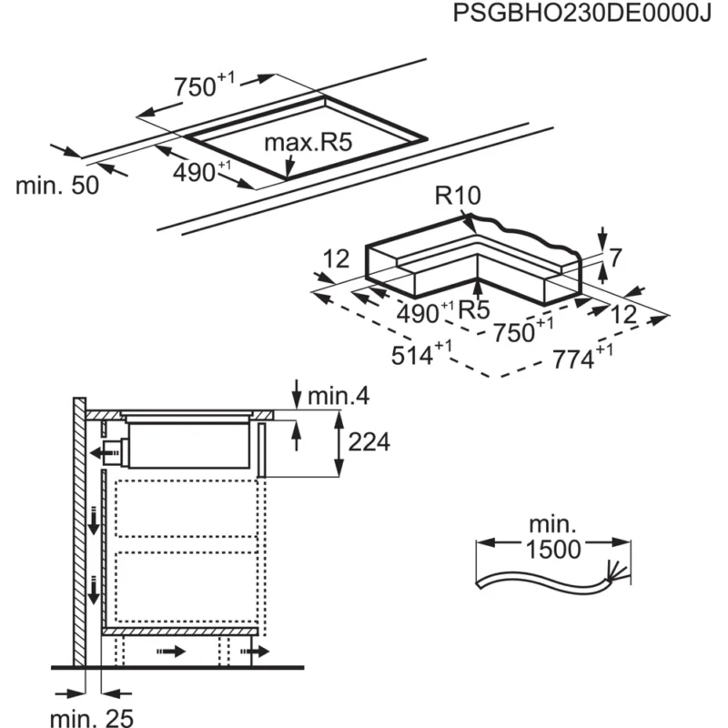 Table induction aspirante ELECTROLUX KCC83443 – Image 11