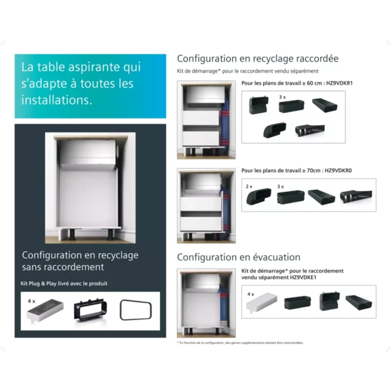 Table induction aspirante SIEMENS ED711HQ26E iQ500 – Image 6