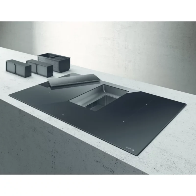 Table induction aspirante ELICA NIKOLATESLA ALPHA BL/A/78 (évac/recycl) – Image 10