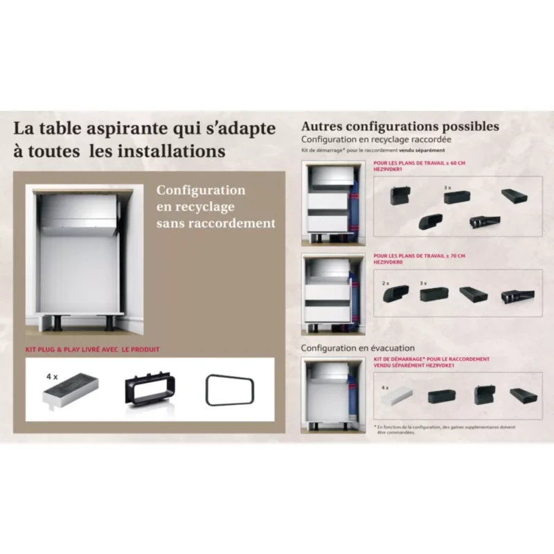 Table induction aspirante NEFF V58THQ4L0 série N70 – Image 7
