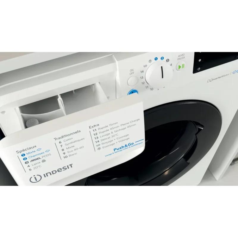 Lave linge séchant hublot INDESIT BDE96435WKVFR – Image 6