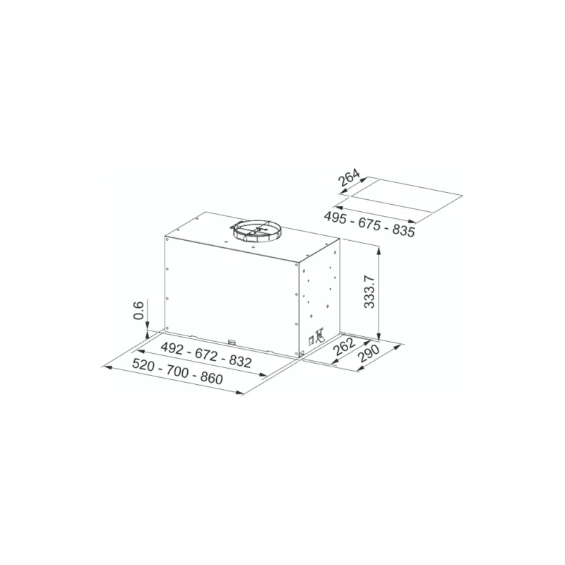 Hotte encastrable FRANKE BOX PLUS FBFE XS A 52 – Image 5