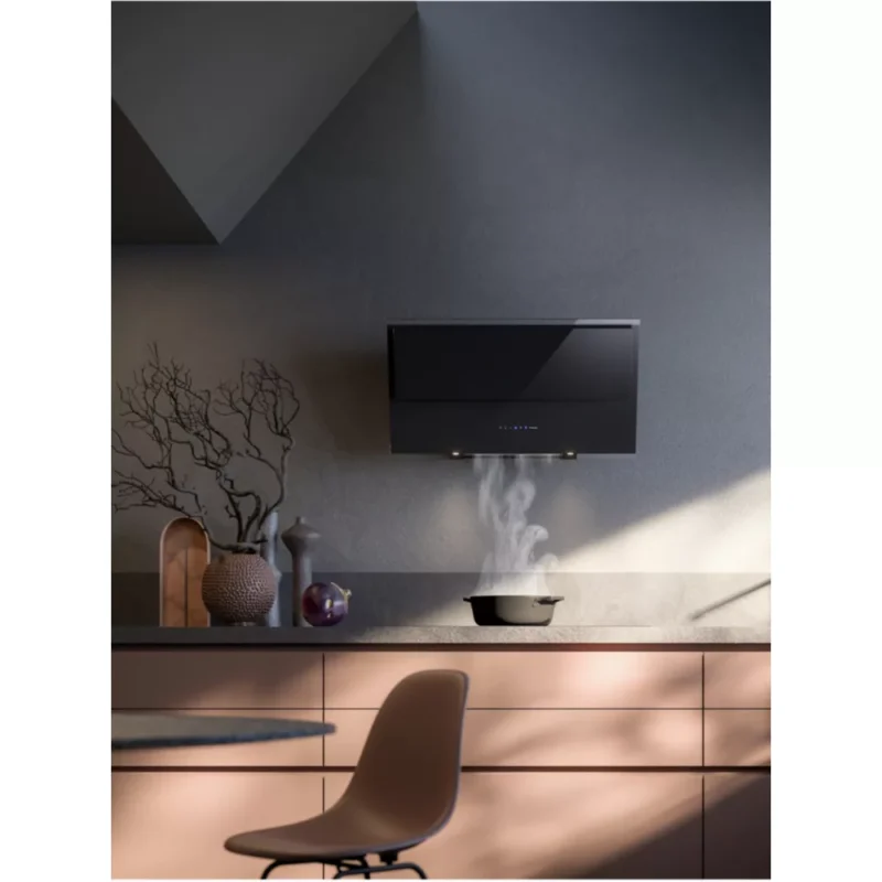 Hotte décorative murale FALMEC VERSO1420 Noire 85cm MURALE – Image 4