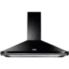 Hotte grande largeur FALCON 90 NOIR BAR+BADG CHROME