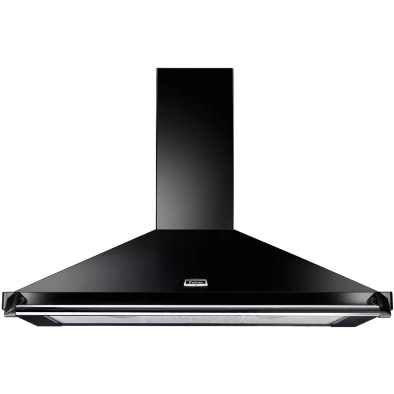 Hotte grande largeur FALCON 90 NOIR BAR+BADG CHROME