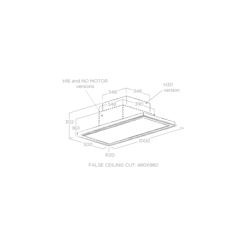 Hotte plafond ELICA SKYDOME H30 A/100 Aspirante – Image 3