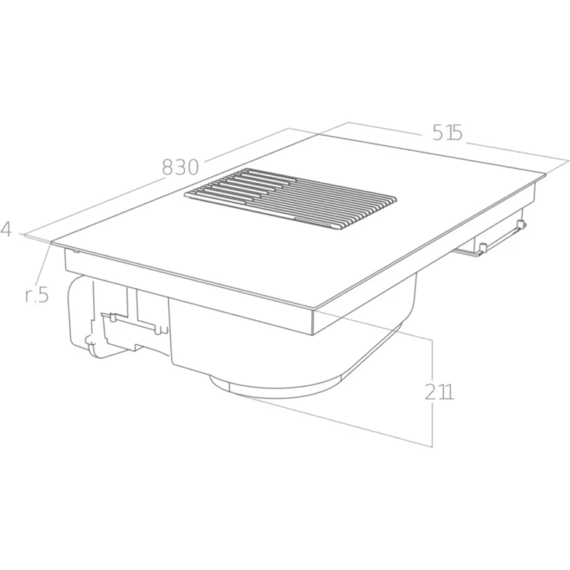 Table induction aspirante ELICA NIKOLATESLA LIBRA BL/F/83 – Image 4