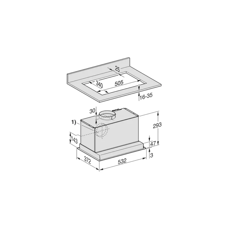 Hotte encastrable MIELE DA 2450-1 – Image 4