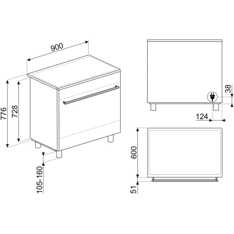 Piano de cuisson induction SMEG SCB95CIX – Image 7