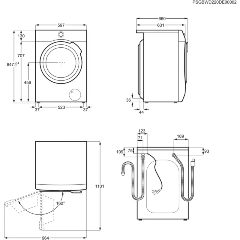 Lave linge hublot AEG LFR85B114Q – Image 9