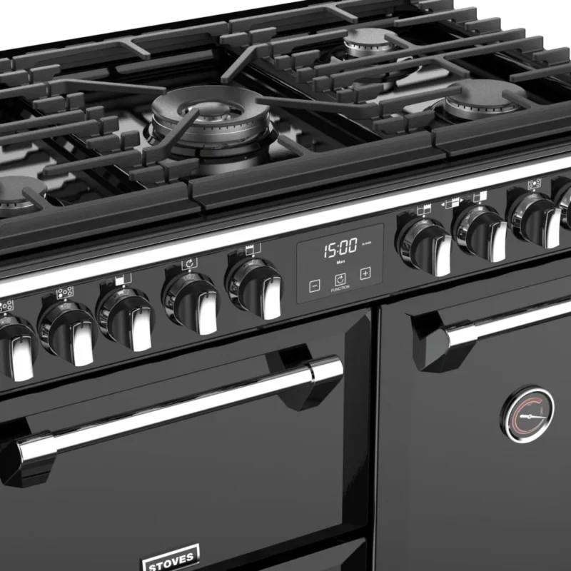 Piano de cuisson gaz STOVES RICHMOND DELUXE 90 DFT NOIR – Image 4